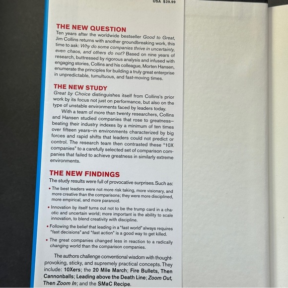 Great by Choice by Jim Collins | Business | Hardcover Book - Picture 3 of 11
